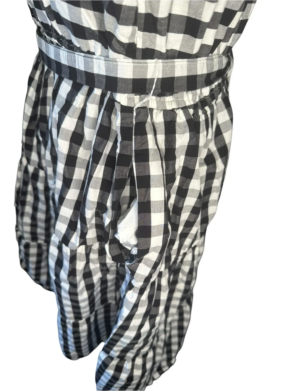 Kim Rogers Checkered Dress – Petite Large – Black & White